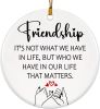 Friendship Ornament, Friends Christmas Ornaments 2025, Friend Ornaments for Women - Friendship Gifts for Women, Best Friend, Xmas Gifts for Friends