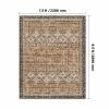 Area Rug, 7.5 x 9.5 ft Large Washable Rug, Non-Slip and Tear-Resistant Soft Carpet, Pet & Child Friendly Vintage Area Rugs, Indoor Mat for Bedroom