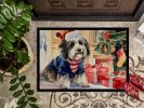 NEW Havanese Cozy Christmas Doormat Front Door Mat Indoor Outdoor Rugs for Entryway, Non Slip Washable Low Pile, 18H X 27W