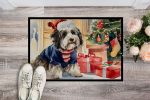 NEW Havanese Cozy Christmas Doormat Front Door Mat Indoor Outdoor Rugs for Entryway, Non Slip Washable Low Pile, 18H X 27W