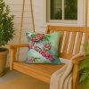 Pennsylvania Mountain Laurels in Watercolor Throw Pillow Machine Washable, Indoor Outdoor Decorative Pillow for Couch, Bed or Patio, 18Hx18W