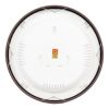 Silent Non-Ticking Retro Wall Clock in Brown and White