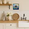 Treasure Chest Framed Metal Print Bathroom, Kitchen, Office, Home Decor Wall Art Ready to Hang, Square, 8X8