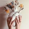 Vase In The Shape Of Human Heart, Home Decoration, Desktop Art Craft Ornament, Exquisite And High-end Indoor Vase, Organ Design Flower Container