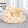 "Developmental Baby Seat – BPA-Free Plastic with Washable Pad – White"